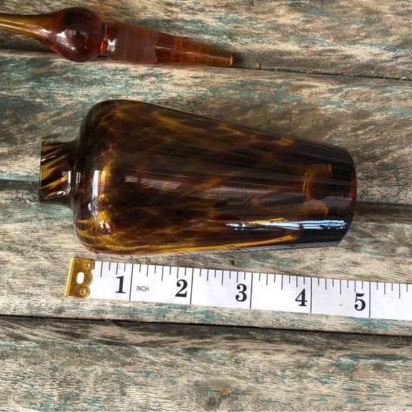 Vintage Glass Perfume Bottle Tortoise - Picture 9 of 11